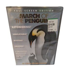 Warner Bros DVD Movie March Of The Penguin Narrated Morgan Freeman Full Screen